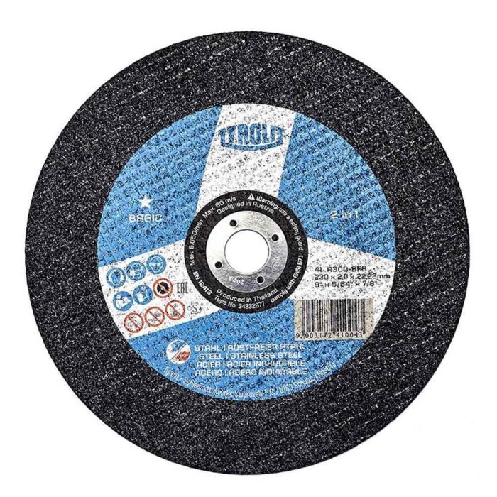 Tyrolit Disco corte plano 41c Ø230x2x22,23 a30q-bfb para acero e inox 0 Tyrolit Disco corte plano 41c Ø230x2x22,23 a30q-bfb para acero e inox 0