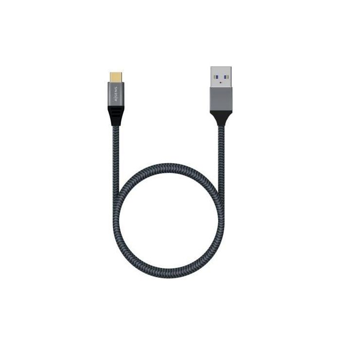 Cable USB 3.1 Tipo-C Aisens A107-0631/ USB Tipo-C Macho - USB Macho/ Hasta 27W/ 1250Mbps/ 1m/ Gris 2 Cable USB 3.1 Tipo-C Aisens A107-0631/ USB Tipo-C Macho - USB Macho/ Hasta 27W/ 1250Mbps/ 1m/ Gris 2