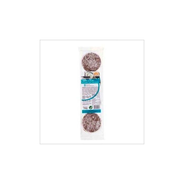 INT SALIM Galletas integrales Fibrelolas bañadas con chocolate 225g