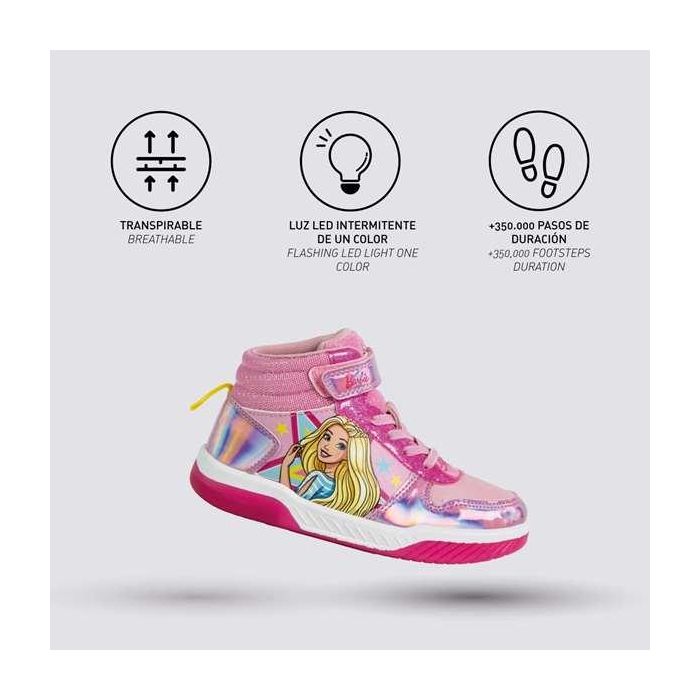 Deportiva suela pvc con luces barbie t029 4
