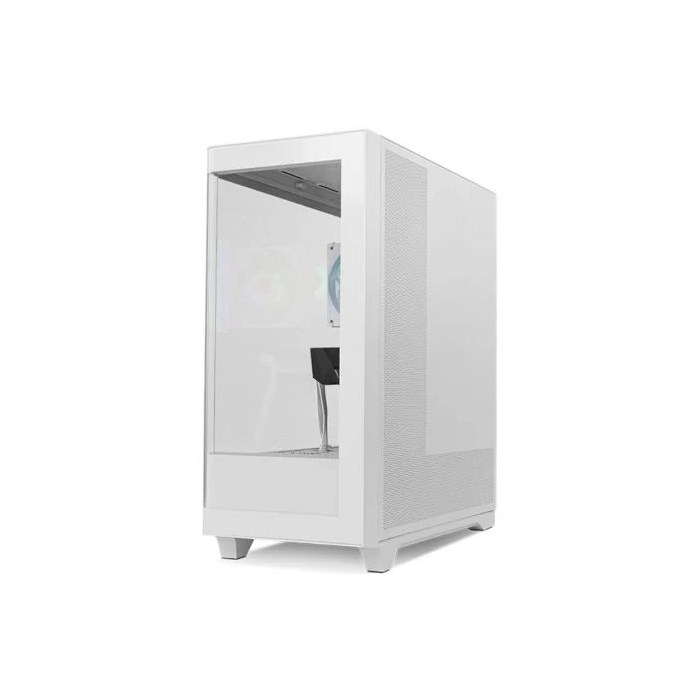 NOX Hummer ETHER Midi Tower Blanco | Semitorre con Cristal Templado Panorámico y 3 Ventiladores de 120 mm 2