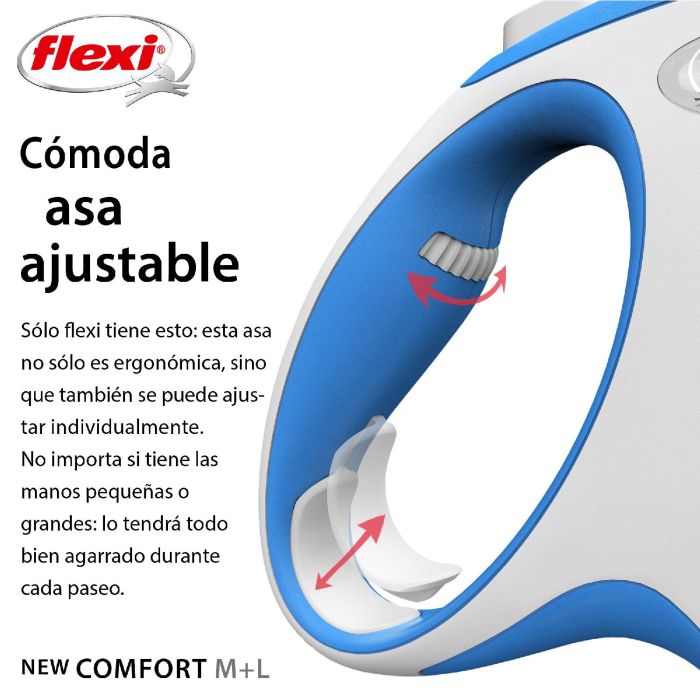 Correa Flexi New Comfort M Cinta 5M Azul 1 Correa Flexi New Comfort M Cinta 5M Azul 1