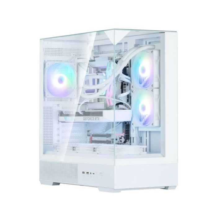 Zalman P40 Prism White Midi Tower PC, Caja de ordenador Blanco, Panel de vidrio templado, Iluminación RGB 13