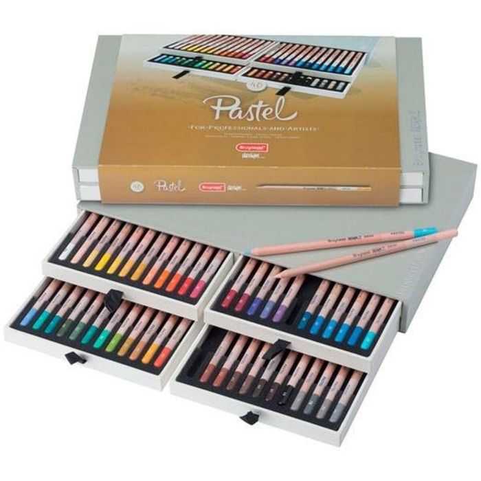 Talens Lápices De Colores Pastel Estuche De Lujo 48 Ud - Diseño Box 48, Ø 3.8 mm, Mezclables
