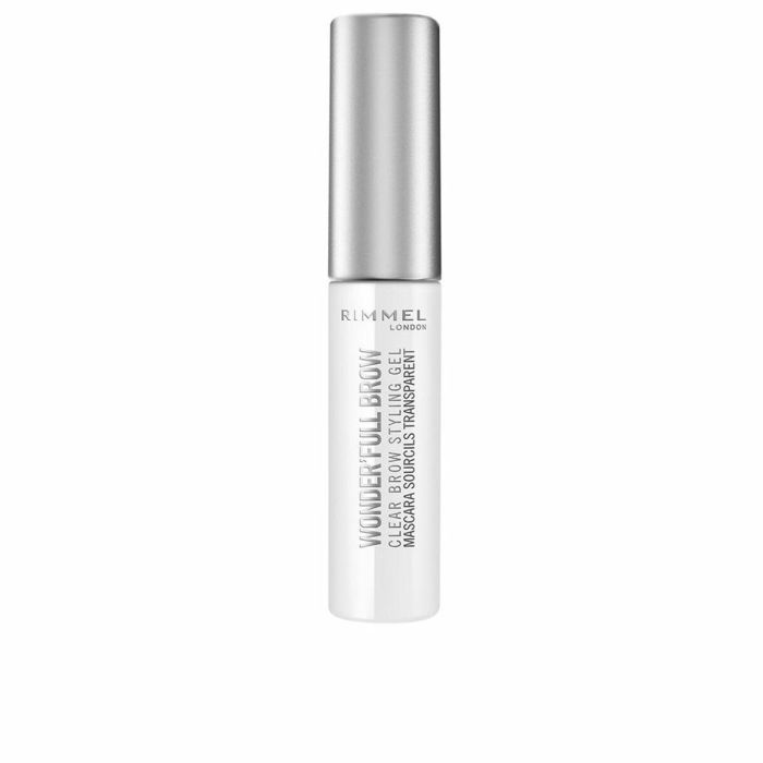 Rimmel London WONDER'FULL clear brow styling gel - Gel Fijador y Acondicionador de Cejas Transparente con Aceite de Argán, 24H, 4,5 ml