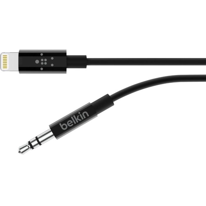 Belkin AV10172BT03-BLK - Cable Lightning a 3.5mm AUX, 0.9 m, Negro, para iPhone 7, 8, X 2 Belkin AV10172BT03-BLK - Cable Lightning a 3.5mm AUX, 0.9 m, Negro, para iPhone 7, 8, X 2