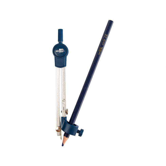 Liderpapel Compás Articulado con Adaptador Universal y Estuche de Minas 5