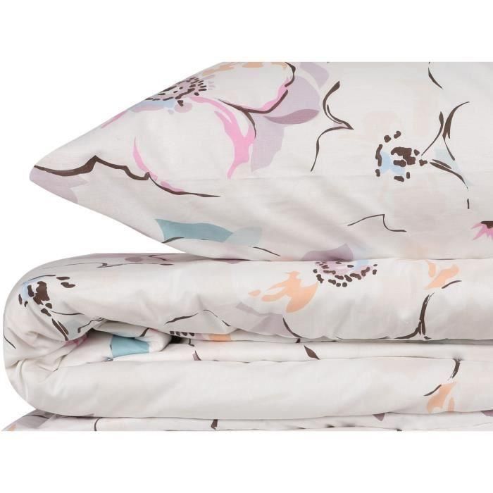 Juego de Cama ASI8683342463768 - Funda Nórdica 220x240 cm + 2 Fundas Almohada 60x60 cm - 100% Algodón Reforzado Blanco 3