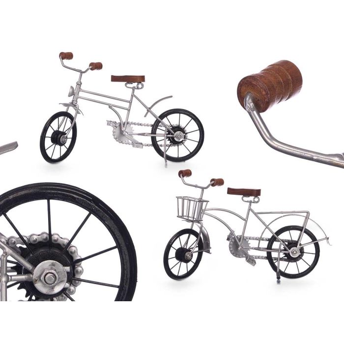 Bicicleta Plateada Giftdecor 34x21x11 cm - Hierro, Madera, Plástico (8 Unidades) Bicicleta Plateada Giftdecor 34x21x11 cm - Hierro, Madera, Plástico (8 Unidades)