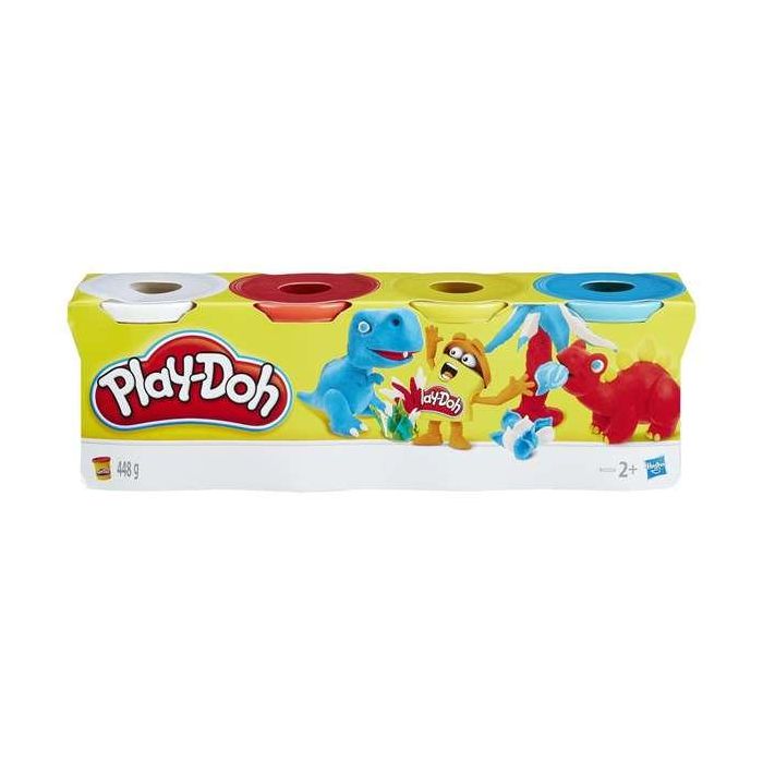 Plastilina playdoh pack 4 botes - modelos surtidos 1 Plastilina playdoh pack 4 botes - modelos surtidos 1