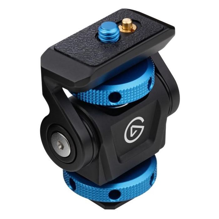 Elgato 10AAR9901 Cold Shoe Zapata de Flash para Cámara, Negro/Azul, 3000 kg, Rosca 1/4"