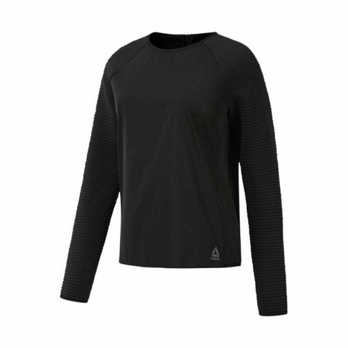 Camiseta de Manga Larga Mujer Reebok Thermowarm Deltapeak Negro S 0 Camiseta de Manga Larga Mujer Reebok Thermowarm Deltapeak Negro S 0