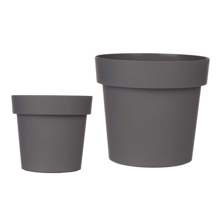 Maceta Plastico Gris 16Cm Diam Ibergarden (12 Unidades) Maceta Plastico Gris 16Cm Diam Ibergarden (12 Unidades)