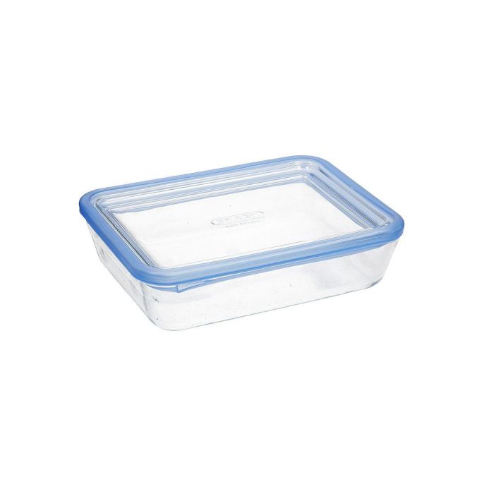 Hermético Rectangular Boro Pure Glass Pyrex 22x17x8 cm - 1,5 L