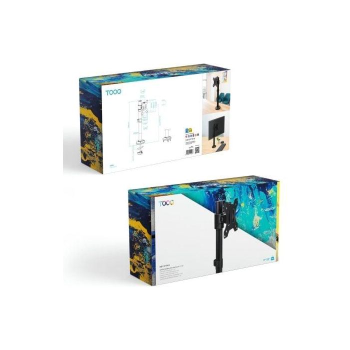 Soporte de Mesa para Monitor TooQ DB1131TN-B/ Giratorio/ Inclinable/ hasta 8kg 3 Soporte de Mesa para Monitor TooQ DB1131TN-B/ Giratorio/ Inclinable/ hasta 8kg 3