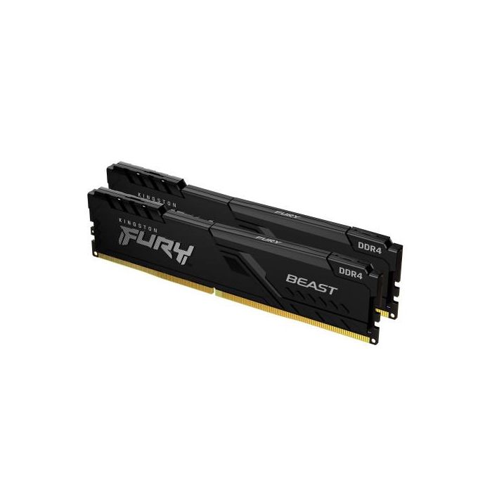 Memoria RAM Kingston FURY Beast 2 x 8GB/ DDR4/ 3200MHz/ 1.35V/ CL16/ DIMM