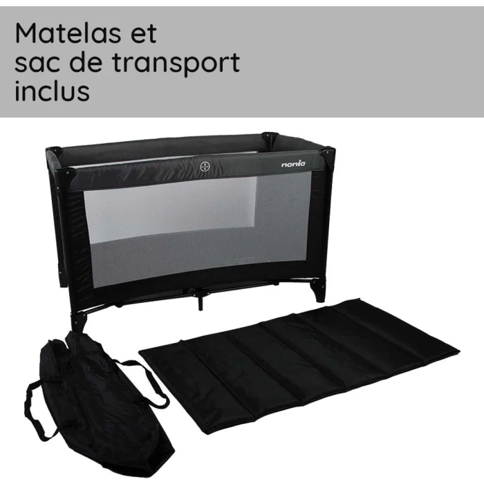 Nania Cuna de Viaje SODA 2 Niveles Cuna de Viaje Fácil de Plegar Soporta hasta 15 kg 4