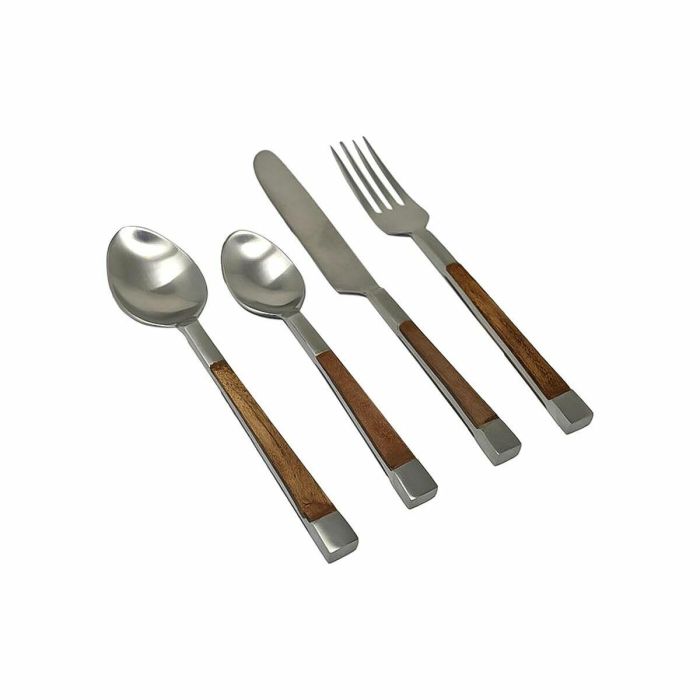 Cubertería DKD Home Decor Natural Plateado Acero Inoxidable Acacia (4,5 x 2 x 20 cm) 0 Cubertería DKD Home Decor Natural Plateado Acero Inoxidable Acacia (4,5 x 2 x 20 cm) 0