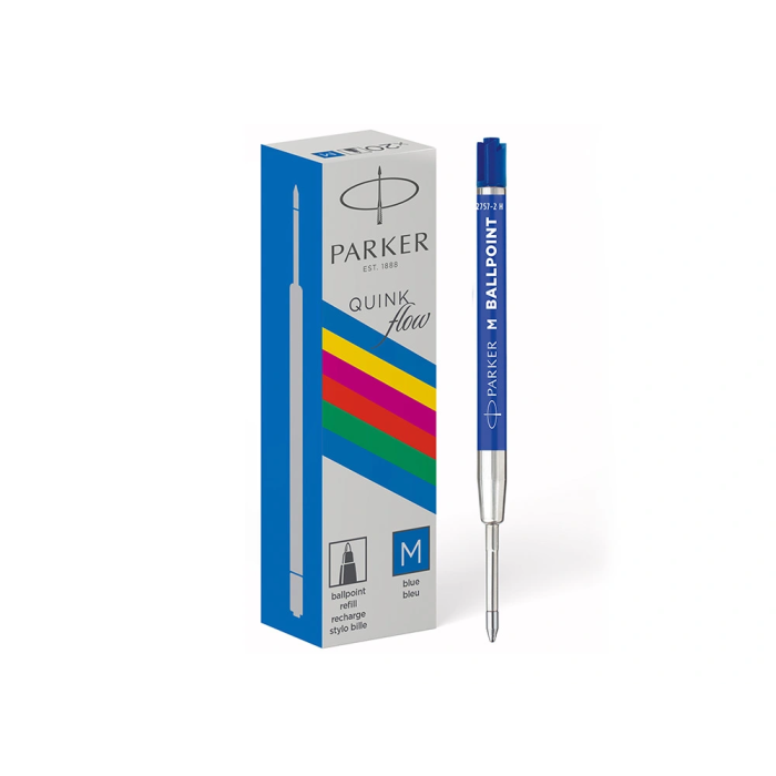Recambio Parker Plastico Punta Normal Azul 3