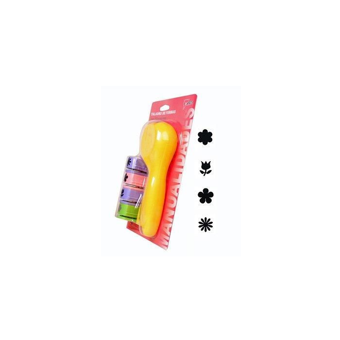 Taladro Goma Eva Pryse 19,1 Mm. 4 En 1 Modelo D (4 Flores) 10 unidades