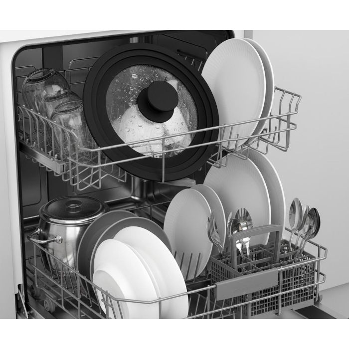 Quttin Tapa para Sartén de Vidrio con Borde de Goma, Compatible con 18, 20 y 22 cm (12 Unidades) 3