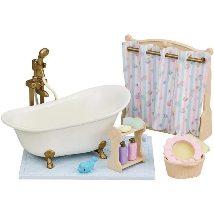 Sylvanian Families 5739 Conjunto de bañera y ducha con accesorios de baño 2 Sylvanian Families 5739 Conjunto de bañera y ducha con accesorios de baño 2