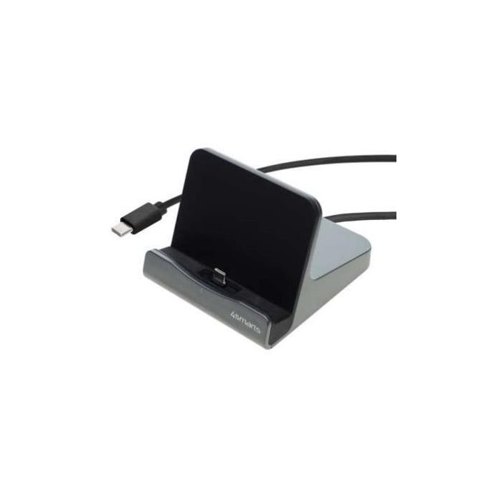 4smarts Base de Carga VoltDock para Tablet USB-C 60W, Color Gunmetal