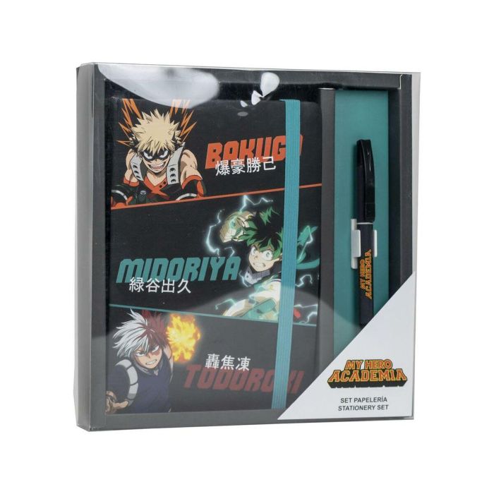 Set de papelería bolígrafo my hero academia 23.0 x 24.0 x 3.0 cm 4