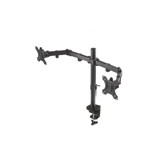 Aisens Soporte de Mesa Eco Giratorio Inclinable 3 Pivotes 2 Brazos para TV-Monitor 8kg 13"-32" Negro