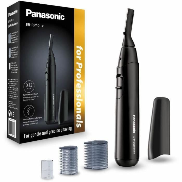 Panasonic ER-RP40 Maquinilla de afeitar profesional ultraprecisa, cabezal flexible 10° para zonas delicadas sin riesgo de corte. 1