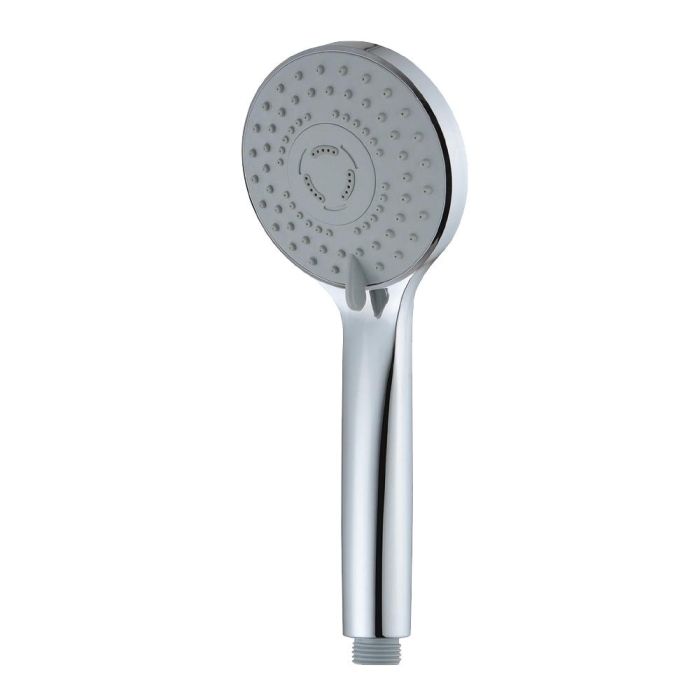 Edm Mango de ducha anticalcareo moderno 3 funciones color cromo Ø9,8x4x24,2 cm