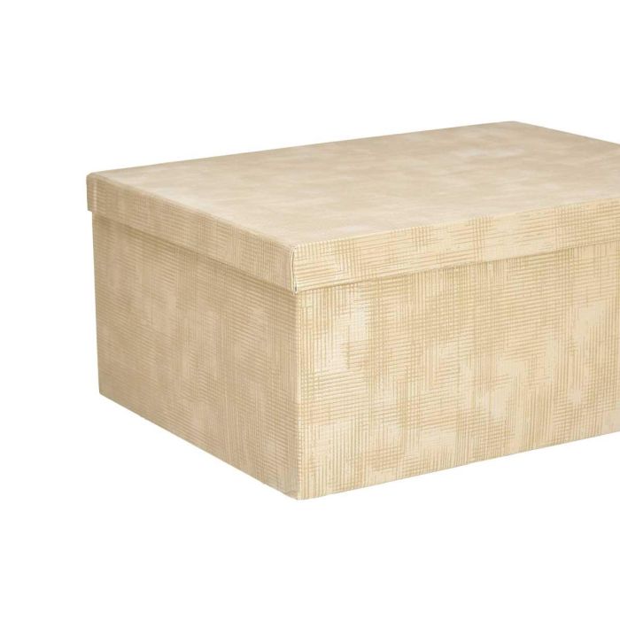 Set 10 Cajas Carton Rectangular Natural Rayas Pincello 37X16CM (2 Unidades) 2 Set 10 Cajas Carton Rectangular Natural Rayas Pincello 37X16CM (2 Unidades) 2