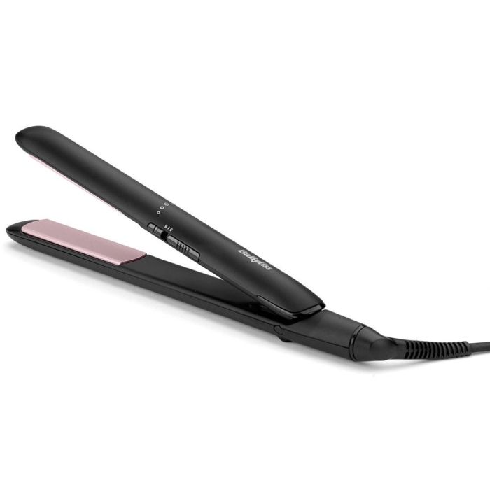 Babyliss Plancha de Pelo Smooth Ceramic 230 ST241E, Placas Cerámicas, 2 Temperaturas 200°C/230°C, Calentamiento Rápido 15s, 120V-240V, Incluye Alfombrilla Térmica