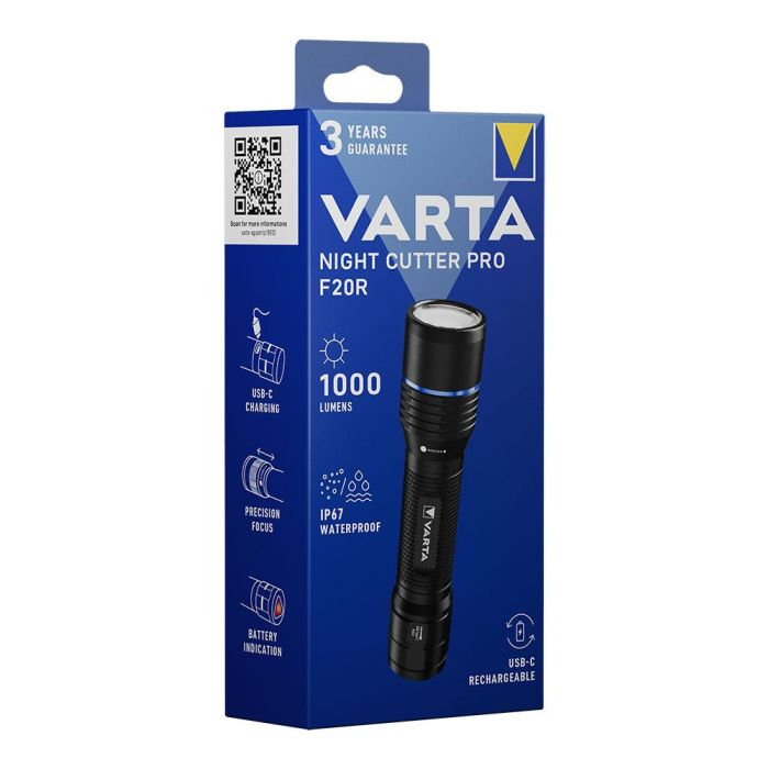 Linterna táctica night cutter pro f20r recargable 1000 lm ip67 + cordón y riñonera 3 Linterna táctica night cutter pro f20r recargable 1000 lm ip67 + cordón y riñonera 3