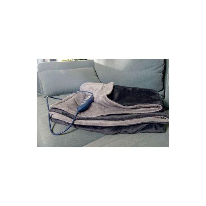 MANTA ELÉCTRICA SOLAC REIKIAVIK SINGLE - 160W - TECNOLOGÍA SENSFORT - 6 NIVELES TEMPERATURA - 160*100cm - FRANELA EXTRASUAVE REVERSIBLE - S092302000 1