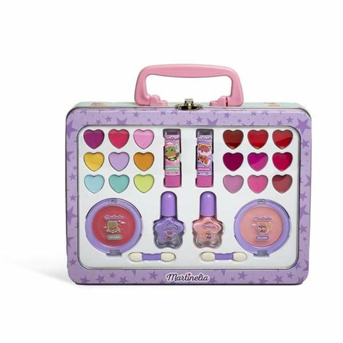 Martinelia Maletín de belleza Mis mejores amigos, incluye sombras, esmaltes, rubores y bronceadores, 23,5x18x4 cm, para 3+ años Martinelia Maletín de belleza Mis mejores amigos, incluye sombras, esmaltes, rubores y bronceadores, 23,5x18x4 cm, para 3+ años
