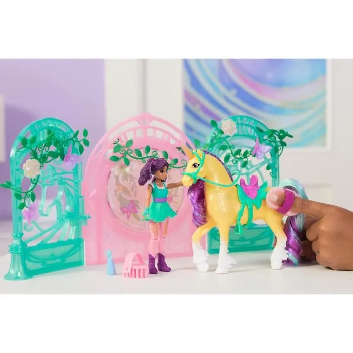 Spin Master SPI6072051 Set de Juego Mini Muñeca Ava y Leaf Unicorn Academy Color Reveal 4