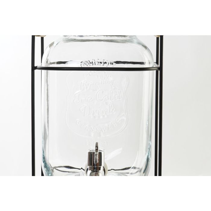 Dispensador Bebidas Basicos DKD Home Decor Transparente Negro 19 x 39 x 19 cm (4 Unidades) 1 Dispensador Bebidas Basicos DKD Home Decor Transparente Negro 19 x 39 x 19 cm (4 Unidades) 1