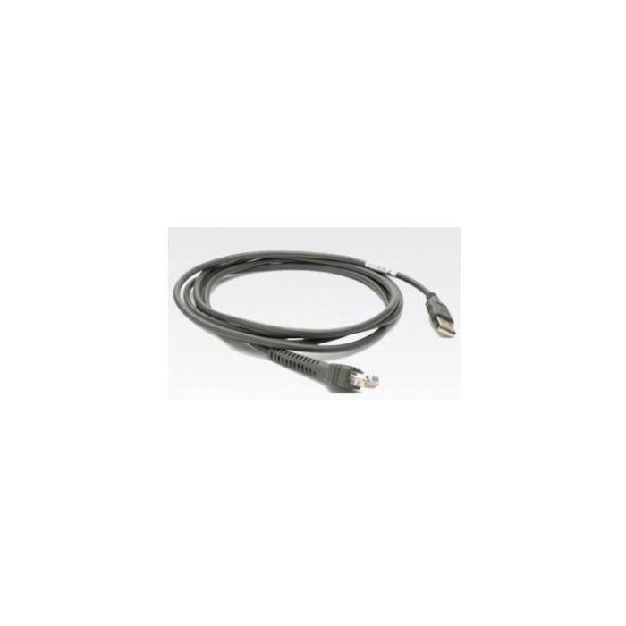 Zebra Cable USB Apantallado Conector Serie A, 2m Recto, Carga BC 1.2