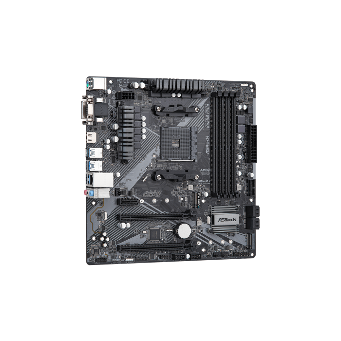 ASRock 90-MXBEG0-A0UAYZ Placa Base B450M Pro4 R2.0 micro ATX AMD AM4 DDR4 Dual M.2 USB 3.2 Gen2 3