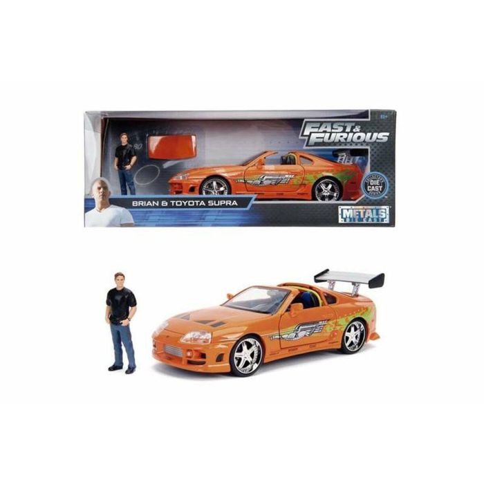 Coche metal supra fast&furious con figura brian escala 1:24 1 Coche metal supra fast&furious con figura brian escala 1:24 1
