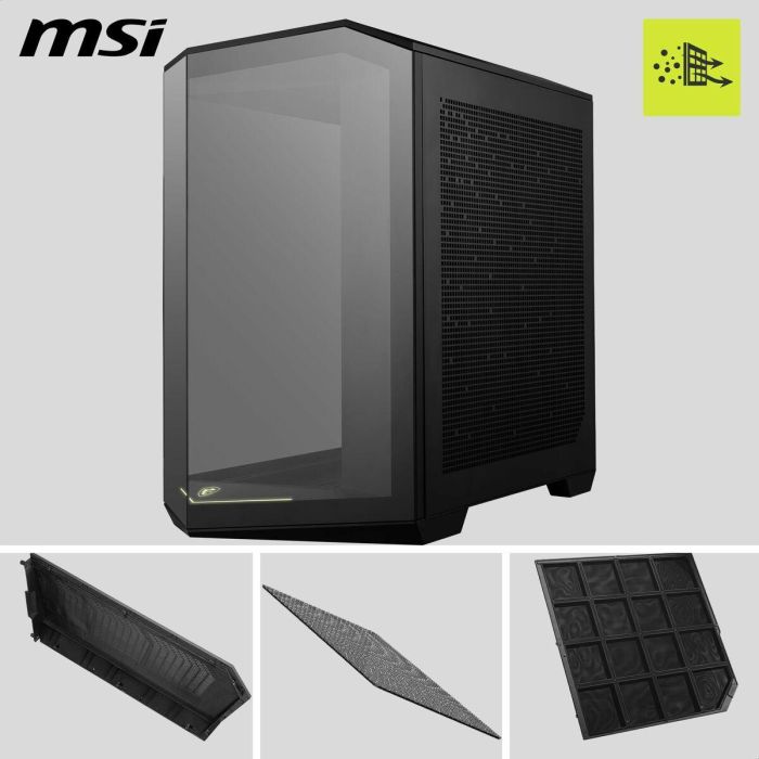 Caja Semitorre ATX MSI MAG PANO 100R PZ Negro 2 Caja Semitorre ATX MSI MAG PANO 100R PZ Negro 2
