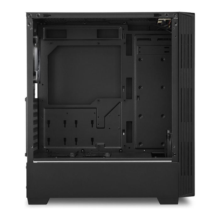 SHARKOON LIT 200 Caja Midi-Tower PC Negra con Iluminación RGB Azul, Verde, Rojo ATX, micro ATX, Mini-ITX