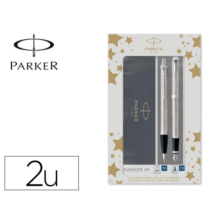 Juego Parker Im Essential Acero Ct Boligrafo + Pluma