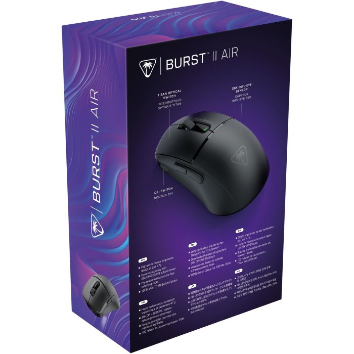 Turtle Beach Burst II Air Ratón Gaming Inalámbrico Negro 7