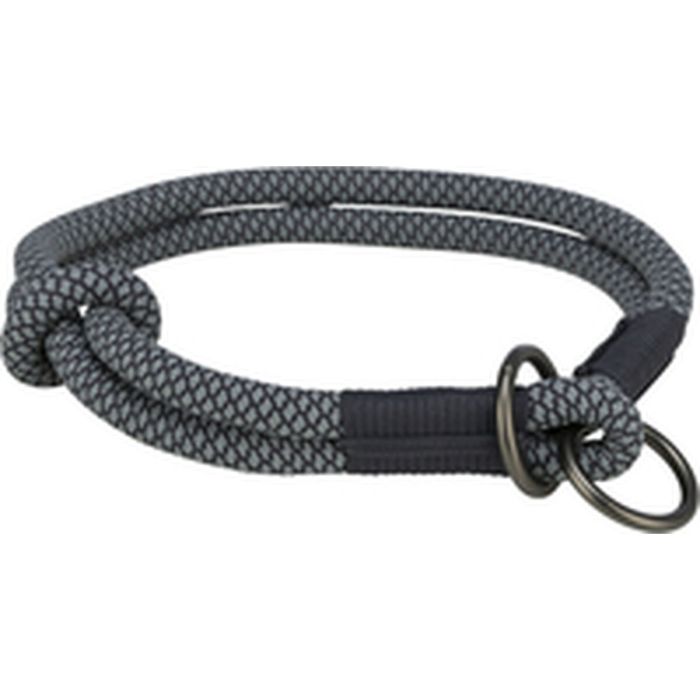 Collar de Adiestramiento para Perros Trixie Soft Rope Negro Gris S/M 40 cm 1