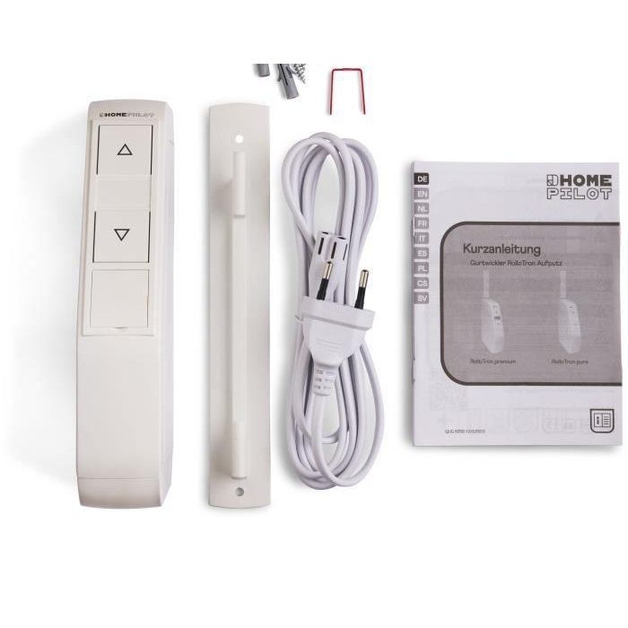 Home Pilot 10152330 Enrollador de Correa de Pared RolloTron Pure 30 kg Fuerza Tracción, Memoria 24h 1