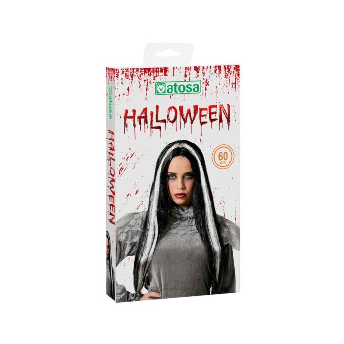 Peluca Vampiresa Blanco Largo Lisa Morena 1 Peluca Vampiresa Blanco Largo Lisa Morena 1