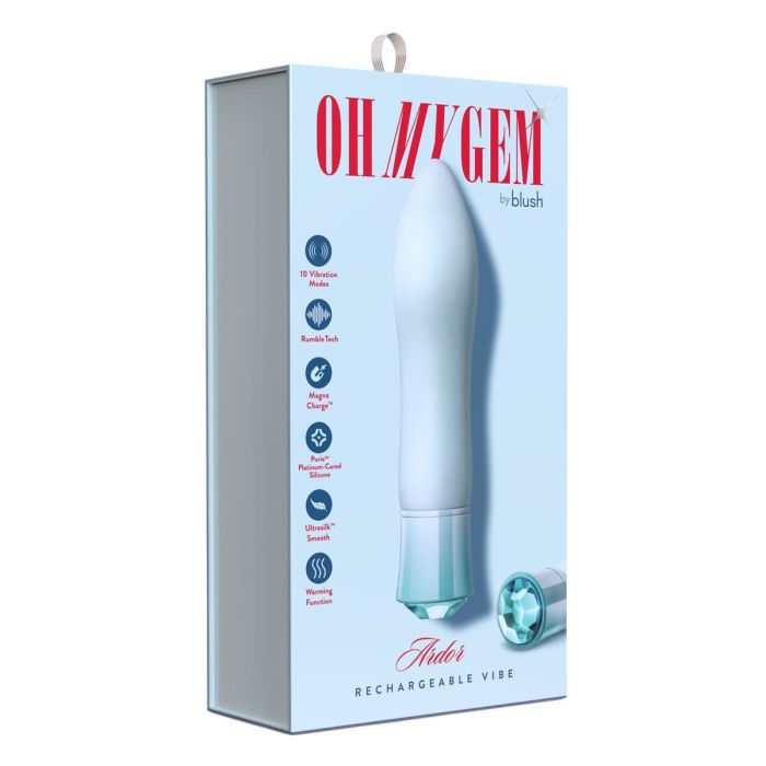 Mini Vibrador Blush Gem Ardor Azul 1