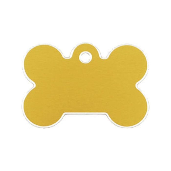 Placa identificativa para collar Imarc Bone Amarillo Dorado 0 Placa identificativa para collar Imarc Bone Amarillo Dorado 0